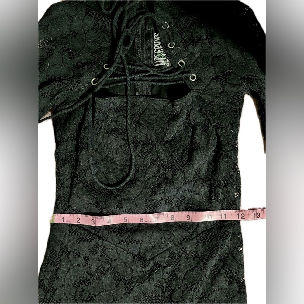 Vintage Lip Service Black Lace Dress - Picture 9 of 10